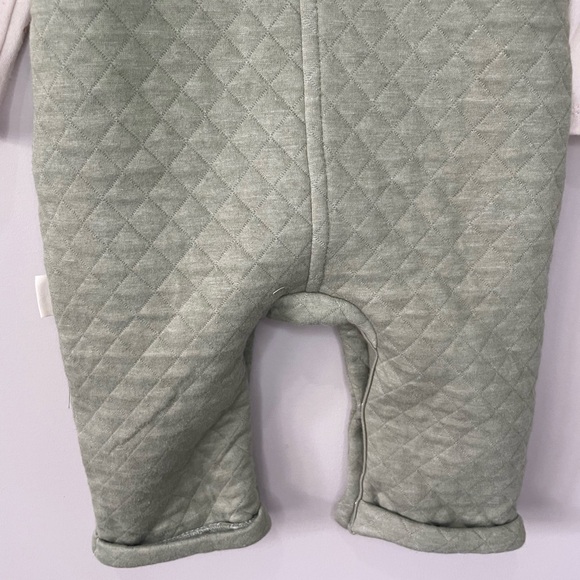 Rabbit + Bear by Emily and Oliver organic cotton overall set size 6-9 month - Picture 6 of 10